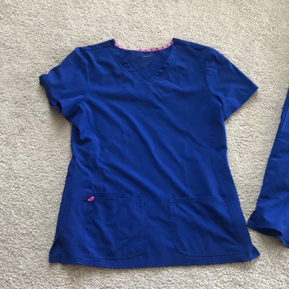 Blue scrubs